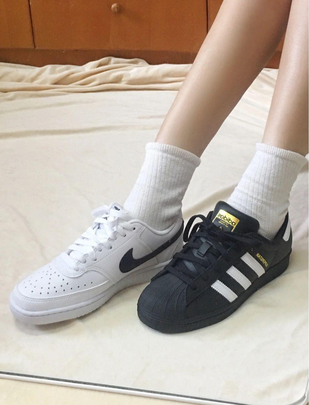 🔥经典对决!阿迪贝壳头VS耐克Court Vision,潮流防滑低帮谁更胜一筹?